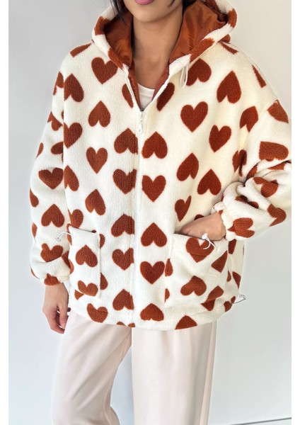 Kadın Kapüşonlu Ön Fermuarlı Iç Astarlı Polar Mont P-00018930 modelleri