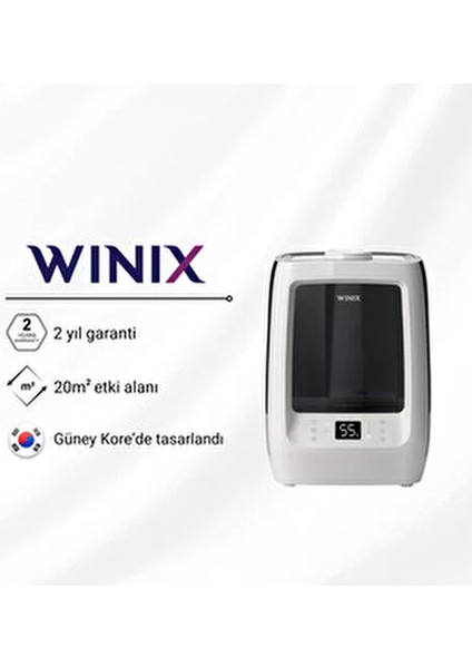 L500 Hava Nemlendirici 7,5 Litre Kapasite ile Sessiz Çalışma ve Ayarlanabilir Nem Özelliği