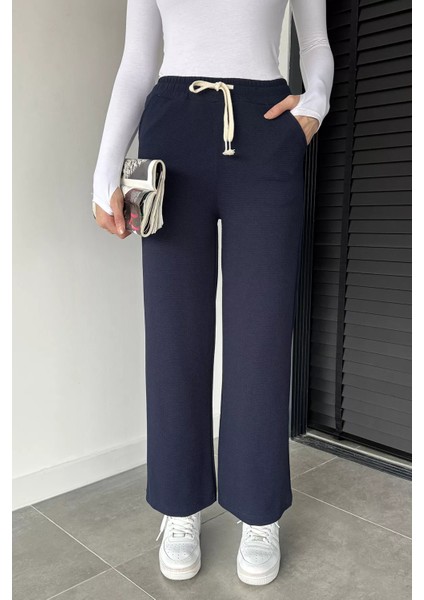 Kadın Bel Lastikli Kendinden Desenli Pantolon P-00019079 fiyatları