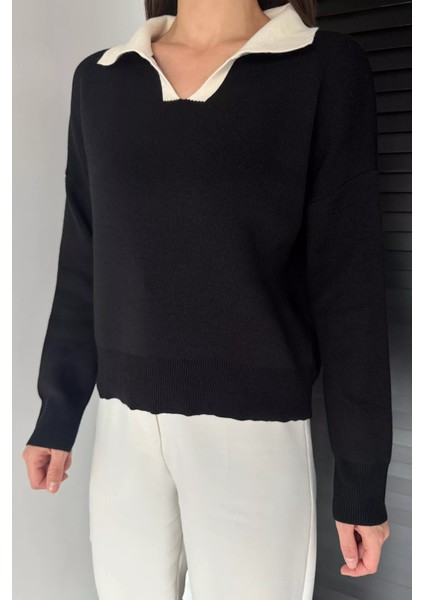 Polo Yaka Salaş Triko Bluz (S,m,l,xl Uyumludur) P-00019068 modelleri