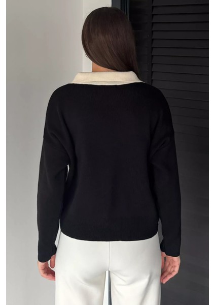 Polo Yaka Salaş Triko Bluz (S,m,l,xl Uyumludur) P-00019068 fırsatları