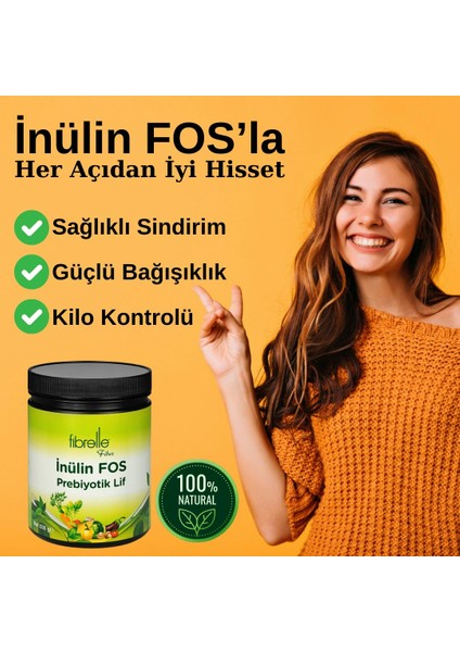 Inülin Fos Prebiyotik L I F 500 G Ambalaj 2 Adet fırsatları