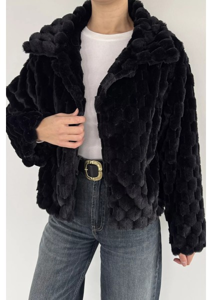 Kadın Iç Astarlı Peluş Mont P-00019100