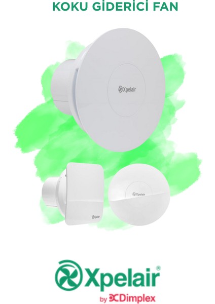 C4SR Banyo Fanı Kare/Yuvarlak | Sessiz, Hız Seçimli, Kolay Değişim, Enerji Tasarruflu