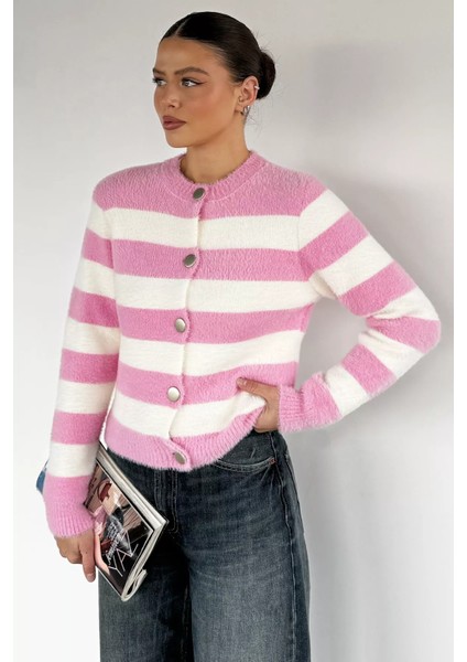 Kadın Renk Bloklu Yumoş Triko Ceket (S-M-L Beden Uyumludur.) P-00018069 fiyatları