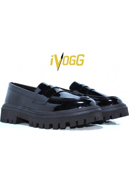 Paris-Siyah Kadın Loafer Ayakkabı modelleri