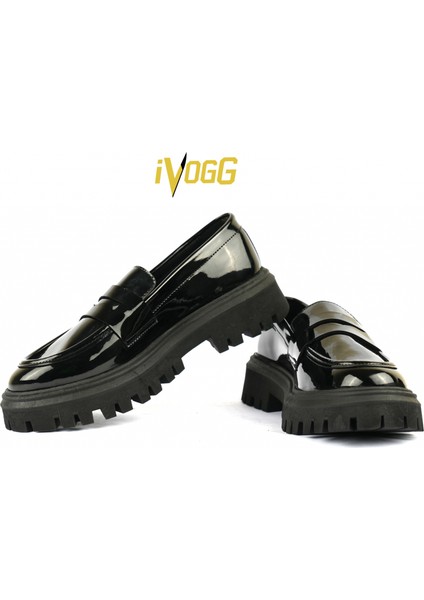 Paris-Siyah Kadın Loafer Ayakkabı fırsatları