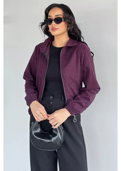 Fermuarlı Fitilli Kadife Ceket P-00019253 fiyatları