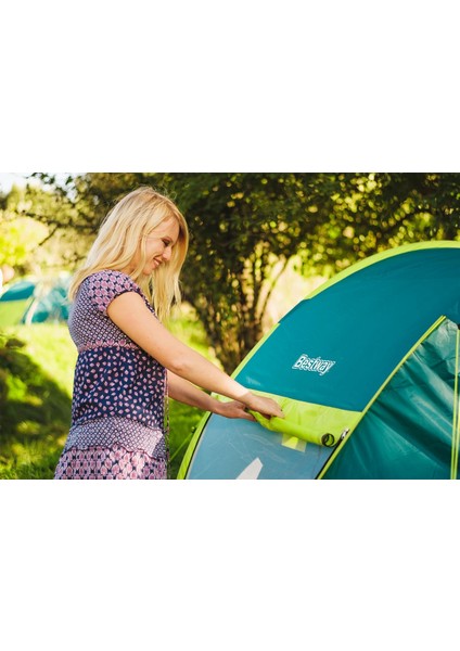 3'lü Eko Kamp Seti: Cool Mount Çadır, Çift Kişilik Yatak ve Pratik Pompa