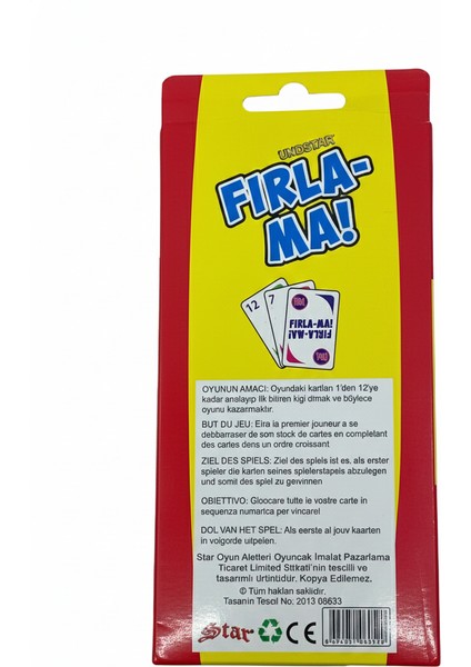 Fırla-Ma Kart Oyunu fiyatları