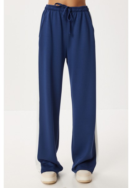 Kontrast Şeritli Modal Eşofman Altı LXA0024 Lacivert fırsatları