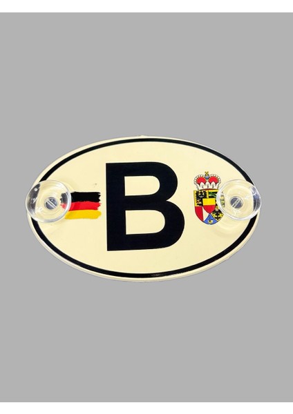 B Harıfı Etiketçilere Özel Pleksi Oval Arma Vantuzlu