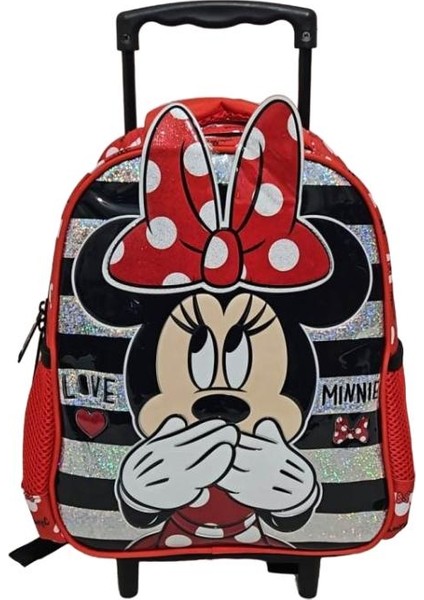 Minnie Mouse Çekçekli Anaokulu Çantası