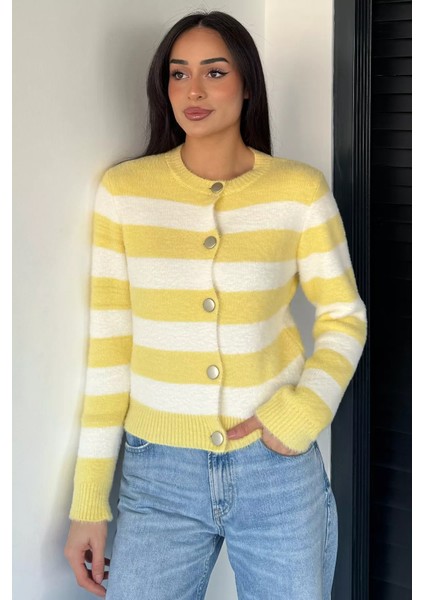 Kadın Renk Bloklu Yumoş Triko Ceket (S-M-L Beden Uyumludur.) P-00018069 fiyatları