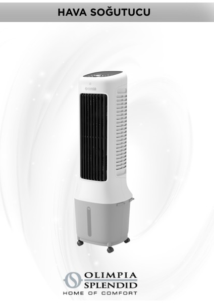 Peler Tower 10 Hava Soğutucu | 1000 m³/sa, 10 L Depo, 24 Hız, Uzaktan Kumandalı