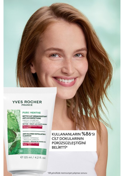 Siyah Nokta Karşıtı Peeling Etki Yüz Yıkama Jeli-Sivilce Eğilimli-Pure Menthe Botanik Kompleks 125ML fırsatları