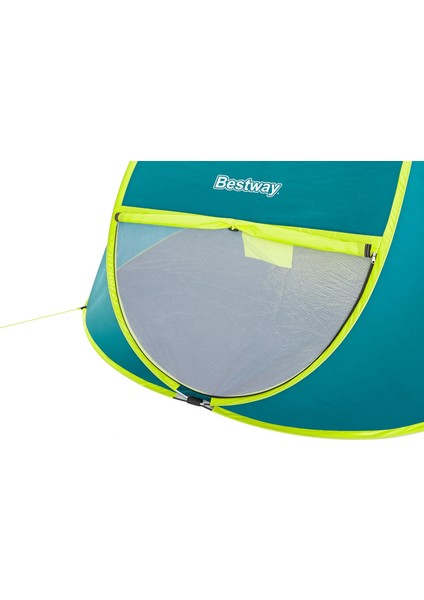 Premium Kamp Seti: 4 Kişilik Çadır + Kendinden Pompalı & Yastıklı Queen Şişme Yatak