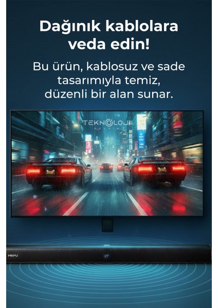 HP-TV05 Soundbar Kablosuz Ev Sinema Sistemi Stereo Hd Ses Kalitesi 80W LED Ekranlı fırsatları