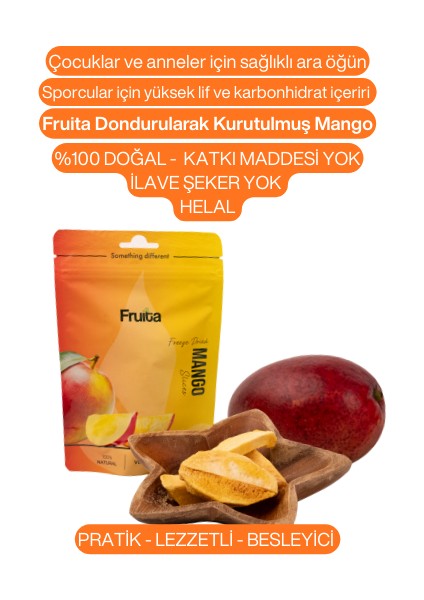 Mango Dondurularak Kurutulmuş Meyve Çıtırı Freeze Dried 20GR 2'li Paket fiyatları