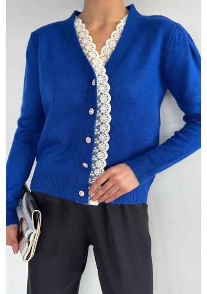 Kadın Ön Düğmeli Fistolu Triko Hırka (S-M-L-Xl Beden Uyumludur.) P-00018054