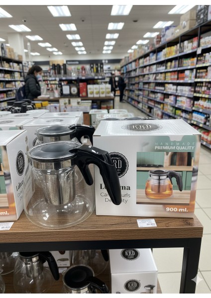 Cam Süzgeçli Demlik