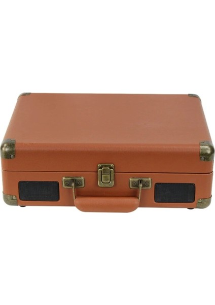 Bluetooth Retro Pikap – 33/45/78 Rpm Plak Çalar Taşınabilir Çanta Tasarım, USB & Aux Destekli