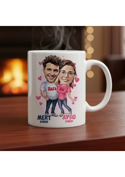 Sevgileye-Arkadaşa Özel Hediyelik|kişiselleştirilebilir Karikatür Hediye Kupa Bardak