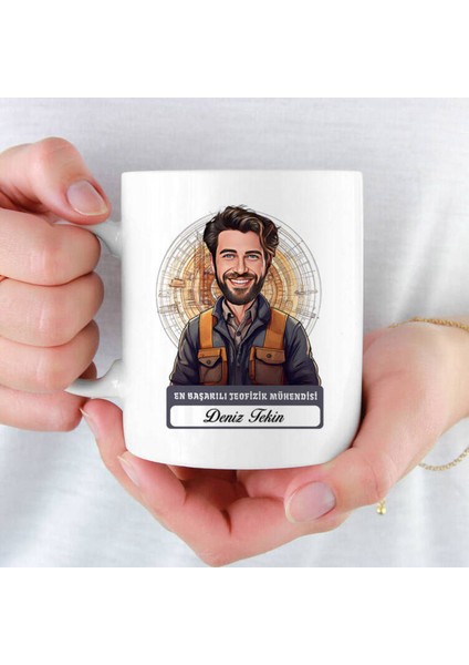 Mesleklere Özel Hediyelik|kişiselleştirilebilir Jeofizik Mühendisi Hediye Kupa Bardak