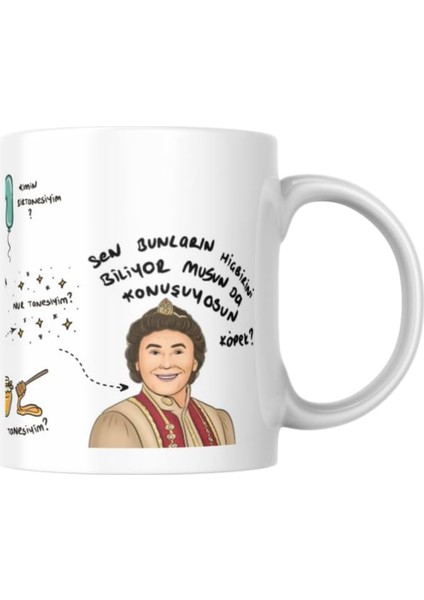 Prens Dizi Ben Kimin Arkadaşıyım Tasarımlı Hediye Kupa Bardak modelleri