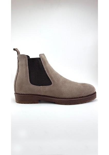 Hakiki Süet Deri Chelsea Erkek Kışlık Bot - Hafif ve Rahat - Günlük Kullanıma Uygun