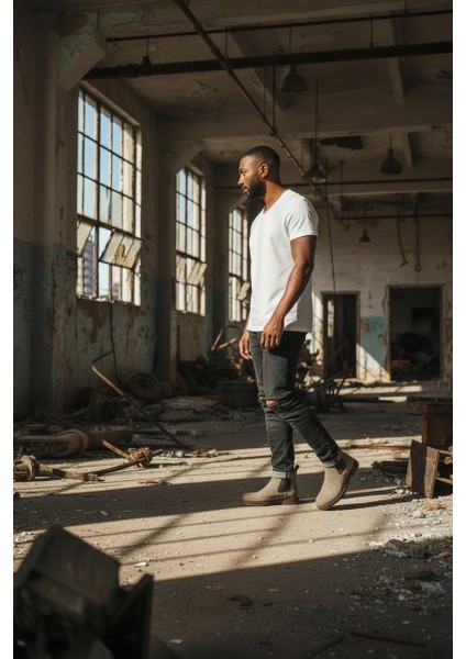 Hakiki Süet Deri Chelsea Erkek Kışlık Bot - Hafif ve Rahat - Günlük Kullanıma Uygun indirimleri