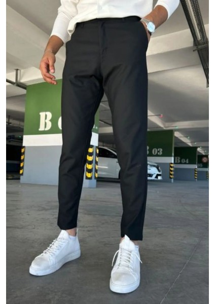 Erkek Kaliteli Esnek Likralı Italyan Kesim Her Ortama Uygun Şık ve Rahat Esnek Kumaş Pantolon