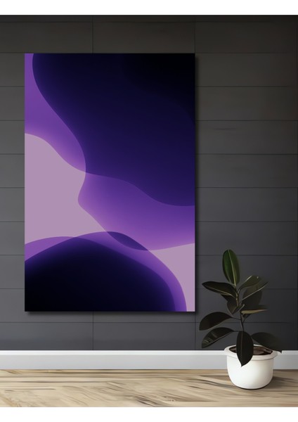 Dekoratif Ahşap Kare Mor Dalgalanma Tablosu Ev/ofis/işyeri/salon/mutfak/banyo Tablo