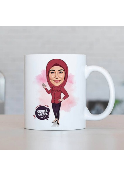 Sevgileye-Arkadaşa Özel Hediyelik|kişiselleştirilebilir Karikatür Hediye Kupa Bardak