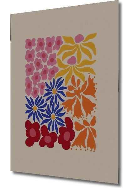 Dekoratif Ahşap Kare Renkli Çiçekler Tablosu Ev/ofis/işyeri/salon/mutfak/banyo Tablo fiyatları