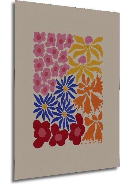 Dekoratif Ahşap Kare Renkli Çiçekler Tablosu Ev/ofis/işyeri/salon/mutfak/banyo Tablo modelleri