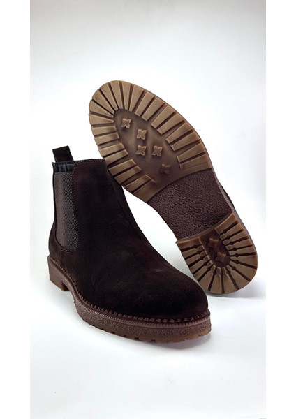 Hakiki Süet Deri Chelsea Erkek Kışlık Bot - Hafif ve Rahat - Günlük Kullanıma Uygun fırsatları