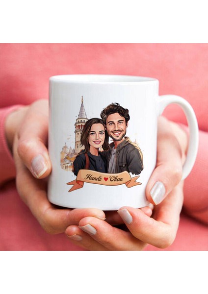 Sevgileye-Arkadaşa Özel Hediyelik|kişiselleştirilebilir Karikatür Hediye Kupa Bardak