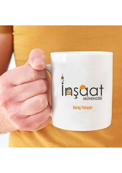 Mesleklere Özel Hediyelik|kişiselleştirilebilir Inşaat Mühendisi Hediye Kupa Bardak