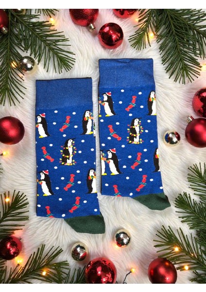 - Yılbaşı Temalı Unisex Çorap – Desenli Özel Tasarım (Hediye Paketli) modelleri