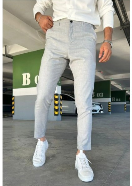 Erkek Kaliteli Esnek Likralı Italyan Kesim Her Ortama Uygun Şık ve Rahat Esnek Kumaş Pantolon