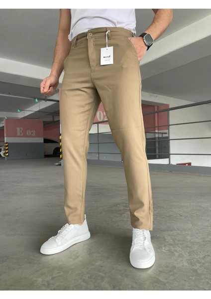 Erkek Kaliteli Esnek Likralı Italyan Kesim Her Ortama Uygun Şık ve Rahat Esnek Kumaş Pantolon