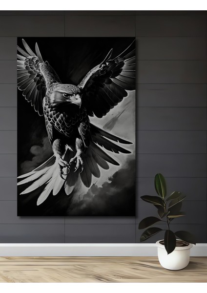 Dekoratif Ahşap Kare Kararlı Kartal Uçuşu Tablosu Ev/ofis/işyeri/salon/mutfak/banyo Tablo