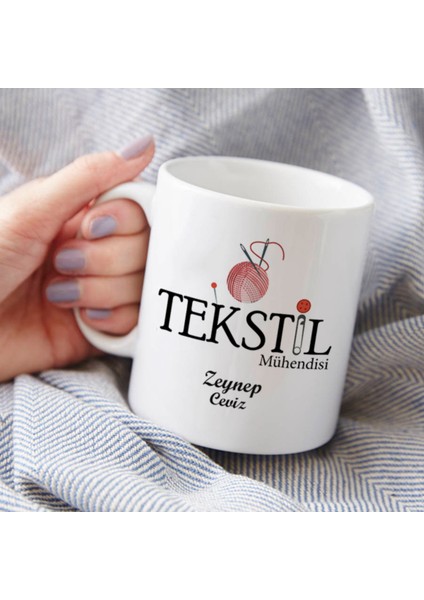 Mesleklere Özel Hediyelik|kişiselleştirilebilir Tekstil Mühendisi Hediye Kupa Bardak