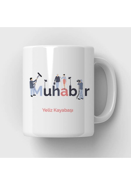 Mesleklere Özel Hediyelik|kişiselleştirilebilir Muhabir Uzmanı Hediye Kupa Bardak