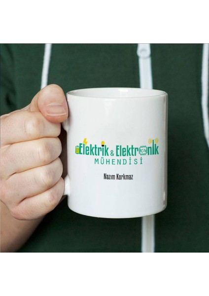 Mesleklere Özel Hediyelik|kişiselleştirilebilir Elektronik Mühendisi Hediye Kupa Bardak