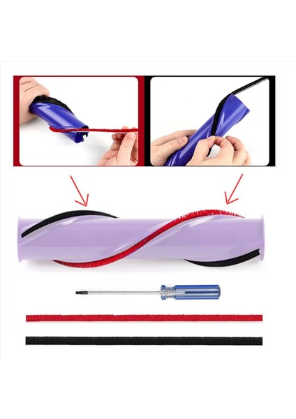 Dyson V7 V8 V10 V11 Elektrikli Süpürge Için 7 Adet Yumuşak Peluş Şerit (Yurt Dışından) fiyatları