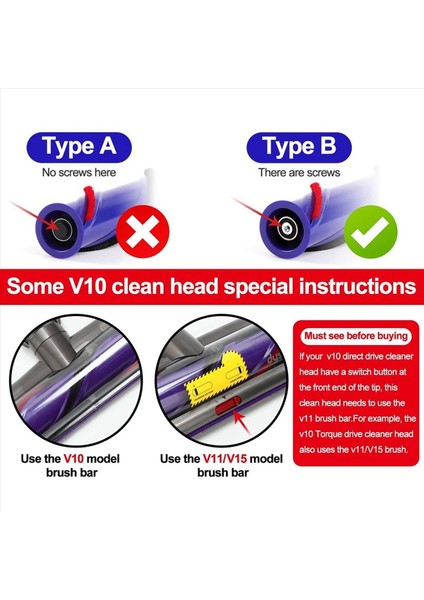 Dyson V7 V8 V10 V11 Elektrikli Süpürge Için 7 Adet Yumuşak Peluş Şerit (Yurt Dışından) indirimleri