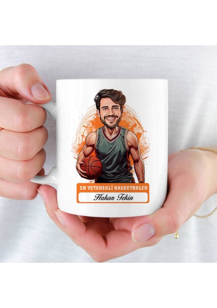 Mesleklere Özel Hediyelik|kişiselleştirilebilir Basketbolcu Hediye Kupa Bardak