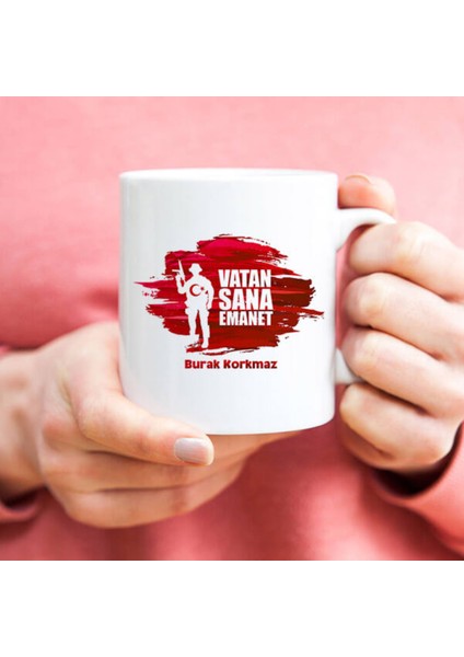 Mesleklere Özel Hediyelik|kişiselleştirilebilir Uzman Çavuş-Asker Hediye Kupa Bardak